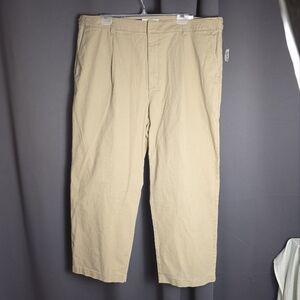 Old Navy High Rise Boyfriend Ankle Pants Khaki Plus Size 20 NWT Adjustable Waist